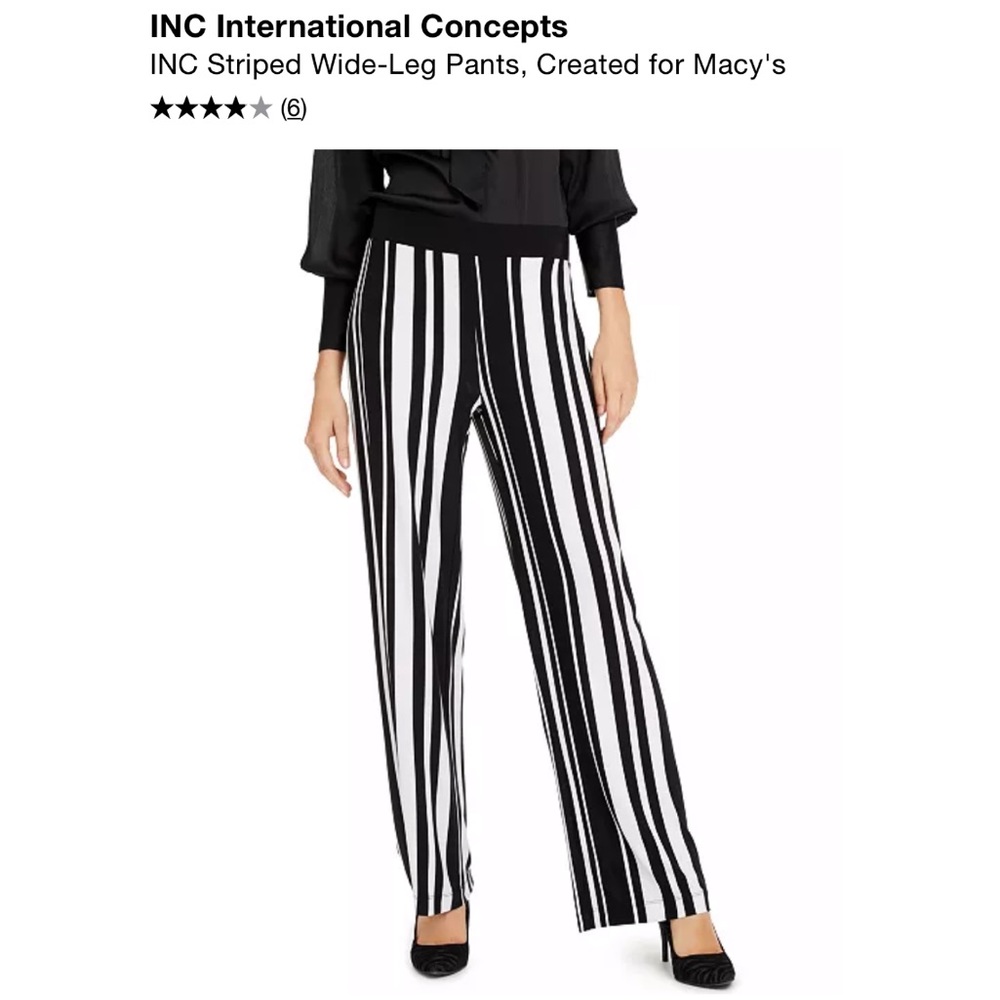INC International Concepts
INC Striped Wide-Leg Pants, Created for Macy's